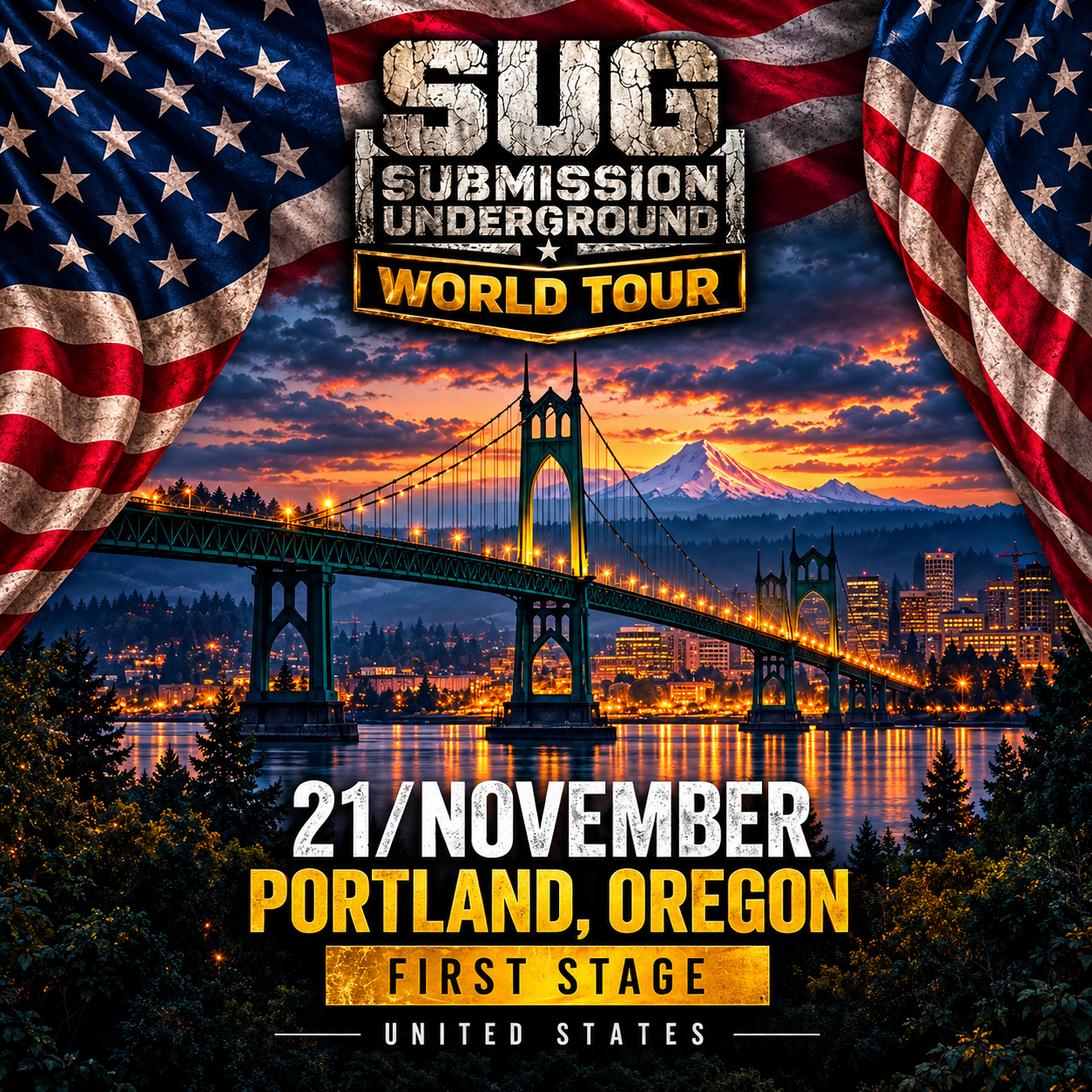 SUG Submission Underground 2026 — Portland poster